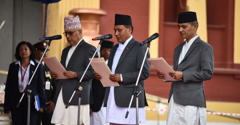 नयाँ मन्त्रिपरिषद् विस्तार : तीन मन्त्रीको शपथ, कुशल नेतृत्वको संकेत?